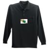 Long Sleeve Silk Touch Polo with Pocket Thumbnail