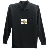 Long Sleeve Silk Touch Polo with Pocket Thumbnail