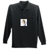 Long Sleeve Silk Touch Polo with Pocket Thumbnail