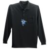 Long Sleeve Silk Touch Polo with Pocket Thumbnail