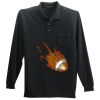 Long Sleeve Silk Touch Polo with Pocket Thumbnail