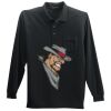 Long Sleeve Silk Touch Polo with Pocket Thumbnail