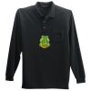 Long Sleeve Silk Touch Polo with Pocket Thumbnail