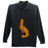 Long Sleeve Silk Touch Polo with Pocket Thumbnail