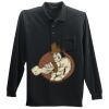 Long Sleeve Silk Touch Polo with Pocket Thumbnail