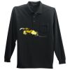 Long Sleeve Silk Touch Polo with Pocket Thumbnail