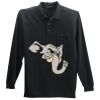 Long Sleeve Silk Touch Polo with Pocket Thumbnail