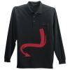 Long Sleeve Silk Touch Polo with Pocket Thumbnail