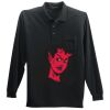 Long Sleeve Silk Touch Polo with Pocket Thumbnail