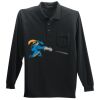 Long Sleeve Silk Touch Polo with Pocket Thumbnail