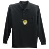Long Sleeve Silk Touch Polo with Pocket Thumbnail