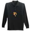 Long Sleeve Silk Touch Polo with Pocket Thumbnail