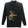 Long Sleeve Silk Touch Polo with Pocket Thumbnail