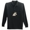 Long Sleeve Silk Touch Polo with Pocket Thumbnail