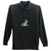 Long Sleeve Silk Touch Polo with Pocket Thumbnail