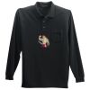 Long Sleeve Silk Touch Polo with Pocket Thumbnail