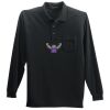 Long Sleeve Silk Touch Polo with Pocket Thumbnail