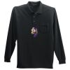 Long Sleeve Silk Touch Polo with Pocket Thumbnail