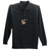 Long Sleeve Silk Touch Polo with Pocket Thumbnail