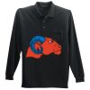 Long Sleeve Silk Touch Polo with Pocket Thumbnail