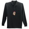 Long Sleeve Silk Touch Polo with Pocket Thumbnail