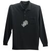 Long Sleeve Silk Touch Polo with Pocket Thumbnail