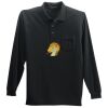 Long Sleeve Silk Touch Polo with Pocket Thumbnail