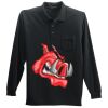 Long Sleeve Silk Touch Polo with Pocket Thumbnail