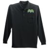 Long Sleeve Silk Touch Polo with Pocket Thumbnail