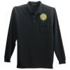 Long Sleeve Silk Touch Polo with Pocket Thumbnail