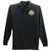 Long Sleeve Silk Touch Polo with Pocket Thumbnail