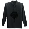 Long Sleeve Silk Touch Polo with Pocket Thumbnail