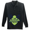 Long Sleeve Silk Touch Polo with Pocket Thumbnail