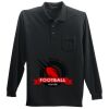 Long Sleeve Silk Touch Polo with Pocket Thumbnail