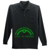 Long Sleeve Silk Touch Polo with Pocket Thumbnail