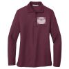 Women's Silk Touch Long Sleeve Polo Thumbnail